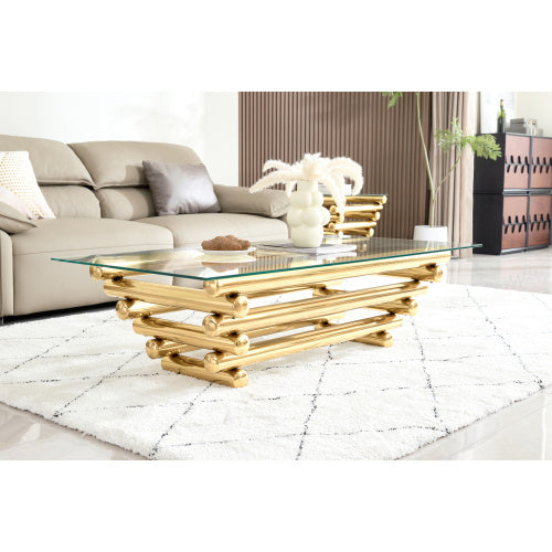 Sleek Modern Coffee Table | Two-Tier Structure