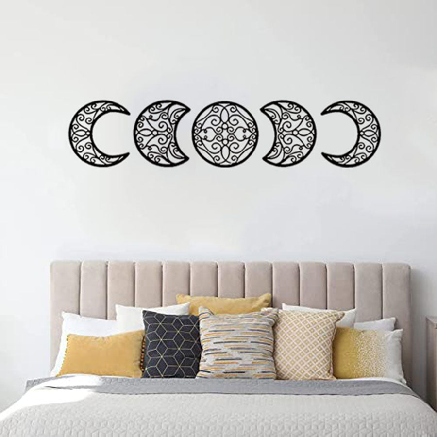 Crescent Moon Wall Art Set Of 5