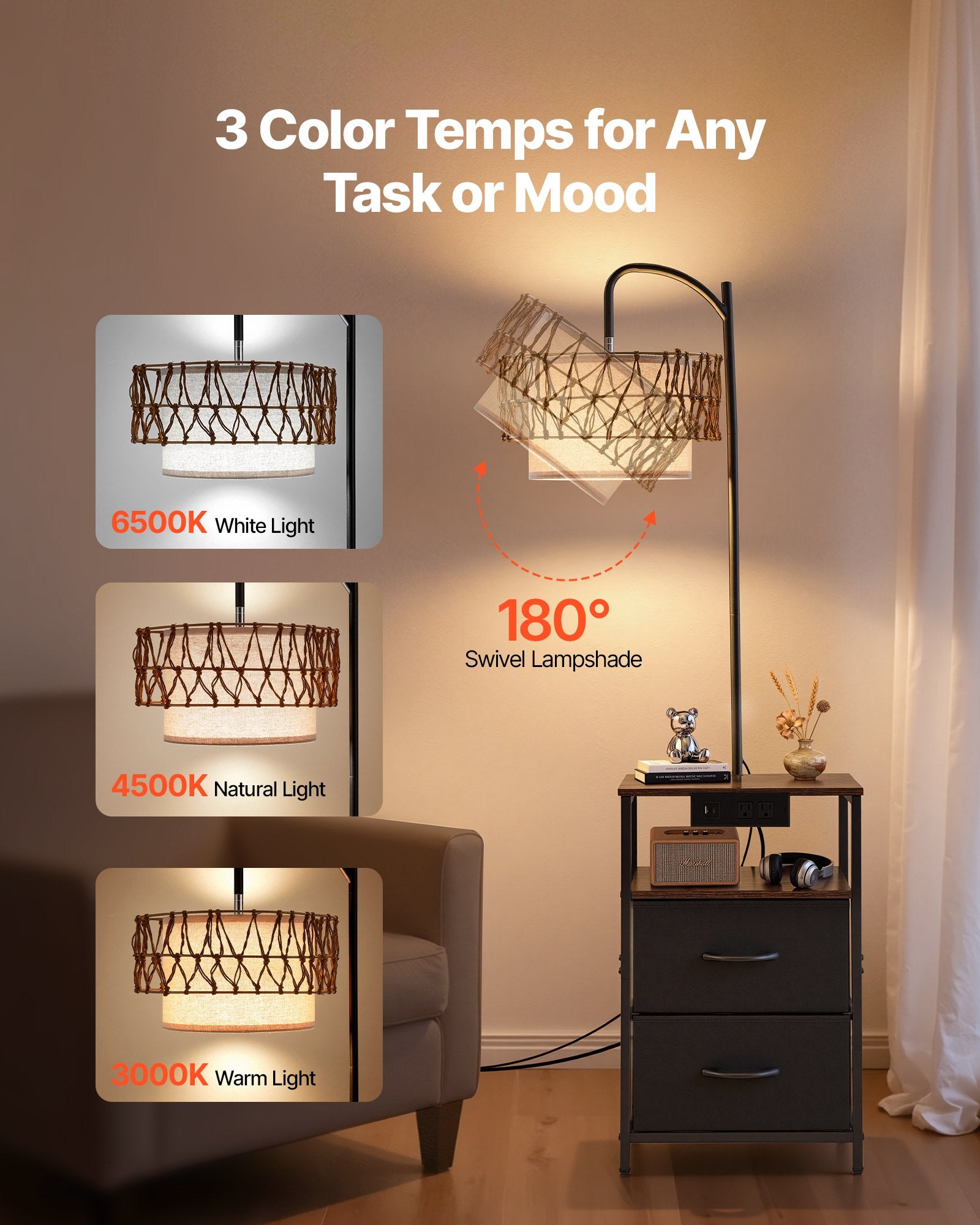 Floor Lamp With Table