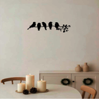 1PC Fashionable Metal Bird Wall Art - Bird On The Branch Wall Ornament