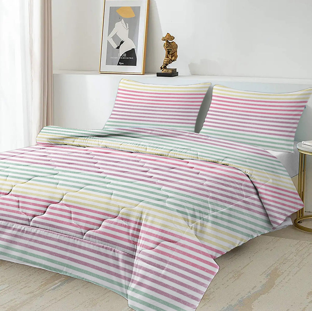 Striped Comforter Set Full Size