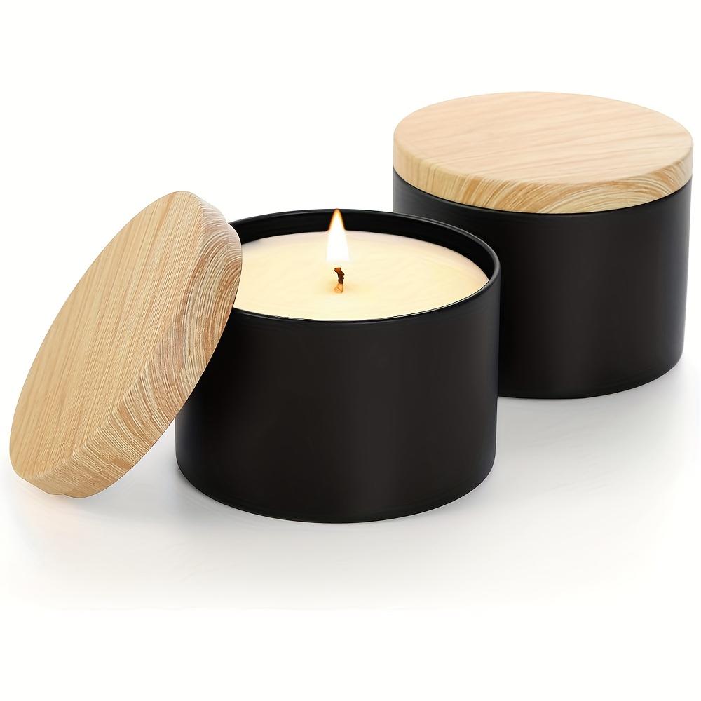 Set Of 12 Transparent Airtight Odor-Proof Candle Jars