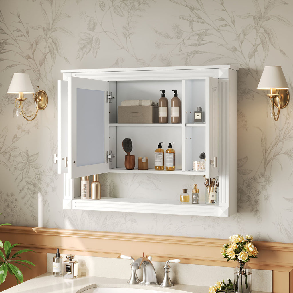 35inch Bathroom Wall Cabinet With Mirror