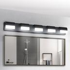 Modern Bathroom Vanity Lighting 5-Light LED Vanity Lights Over Mirror