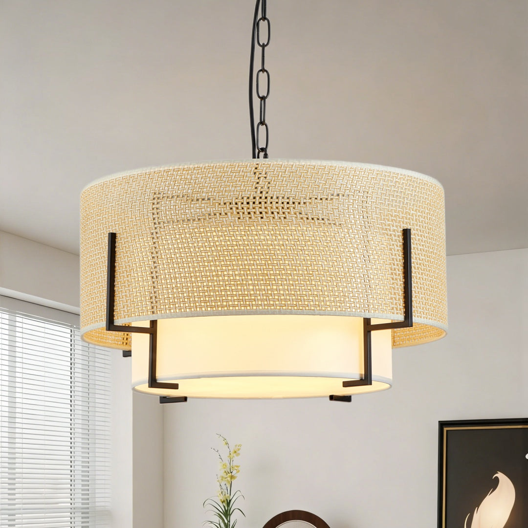 19.7in Farmhouse Boho Chandelier