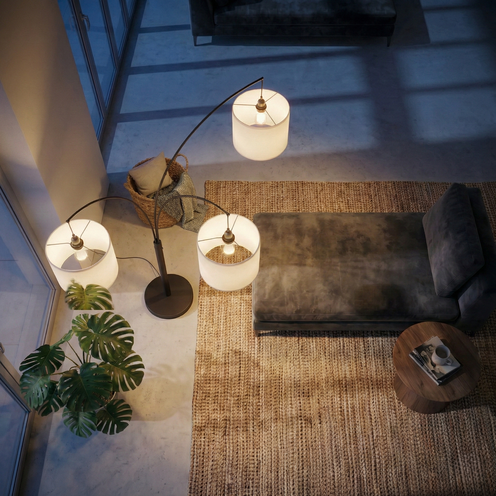 Royal 3-Arm Metal Floor Lamp