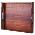 Serving Tray 17x12.2 Inch Acacia Food Serving Table Laptop Desk With H