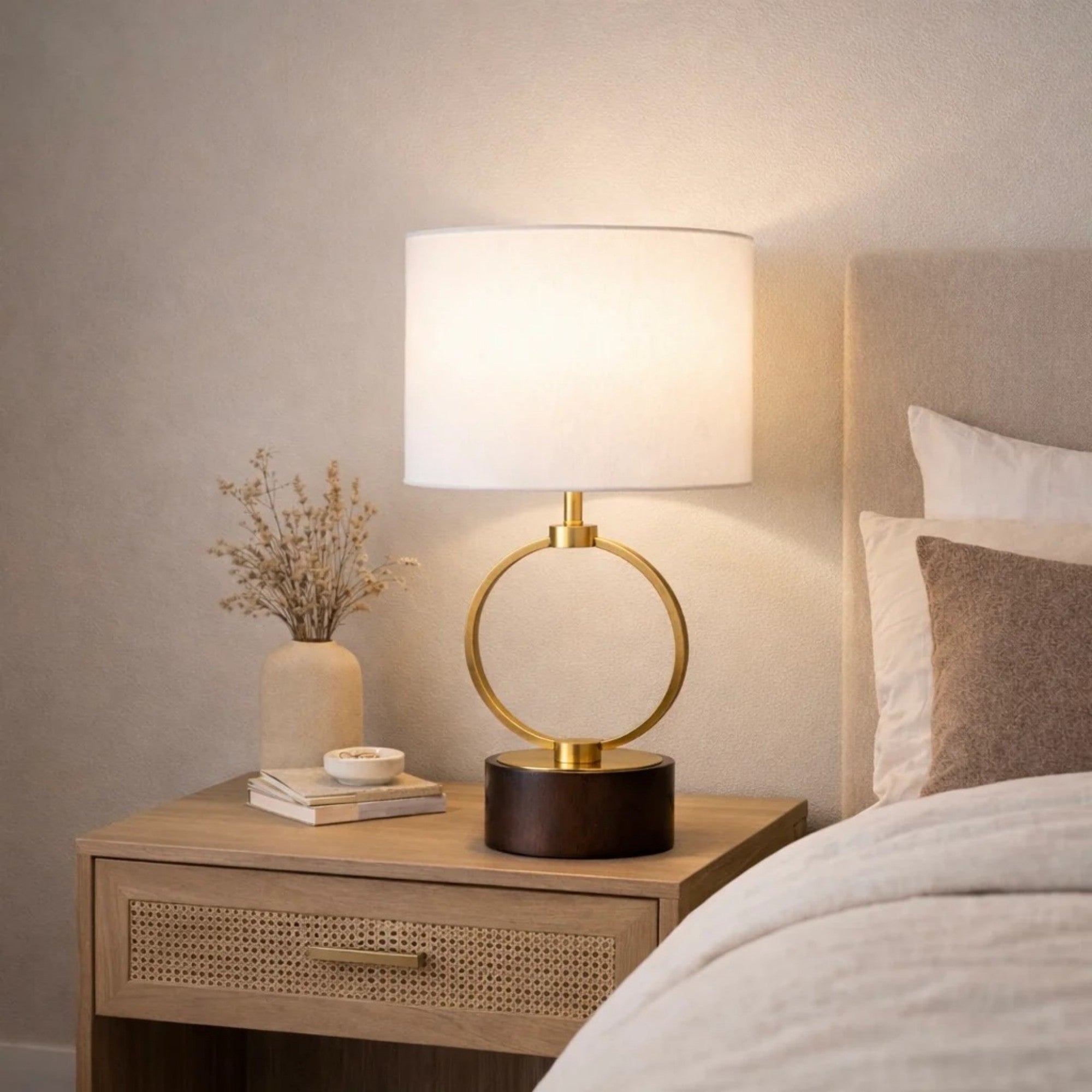 Bedroom Table Lamp Nordic Home Creative Romantic Warm Metal Study Room