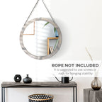 30.75" Wood Wall Mirror