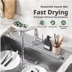 Diatomaceous Earth Sink Tray Stone Home Sink Caddy Kitchen Instant Dry