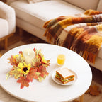 2 Pcs 9.8 Inch Fall Candle Rings Wreaths Candlestick Decorative Rattan