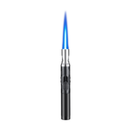 Black Torch-shaped Refillable Propane Torch Lighter