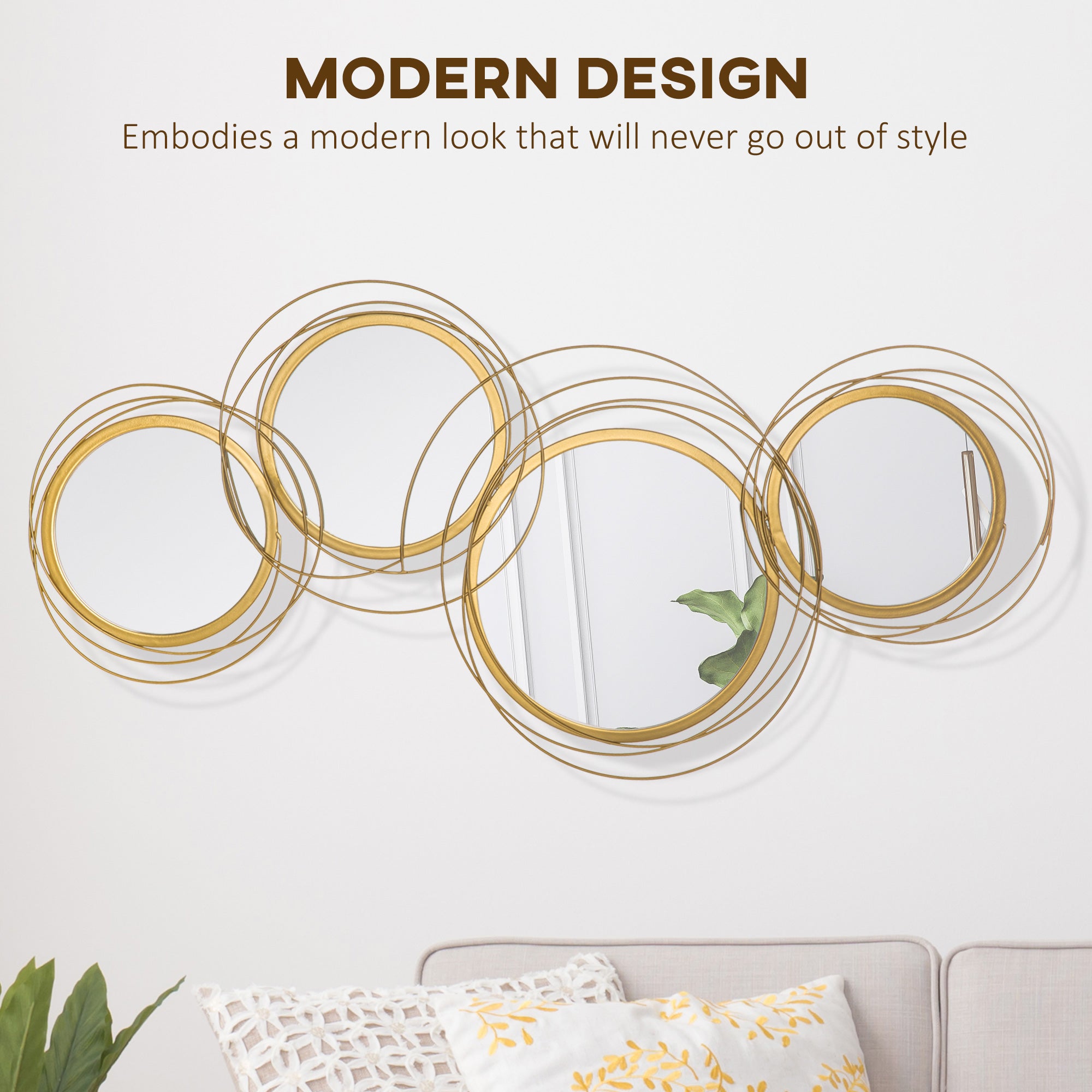 42.25" Circle Mirror for Wall