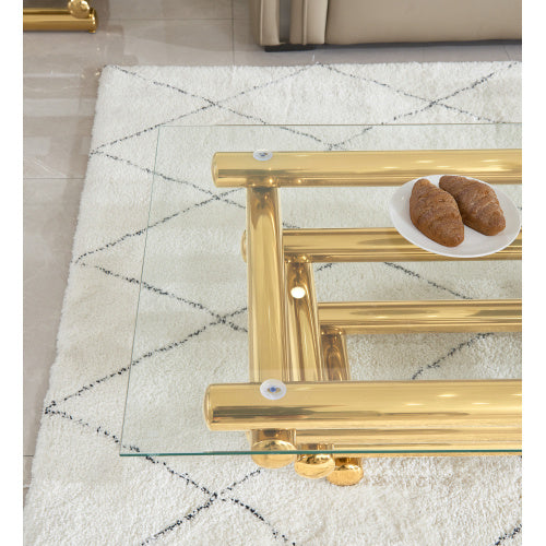 Sleek Modern Coffee Table | Two-Tier Structure