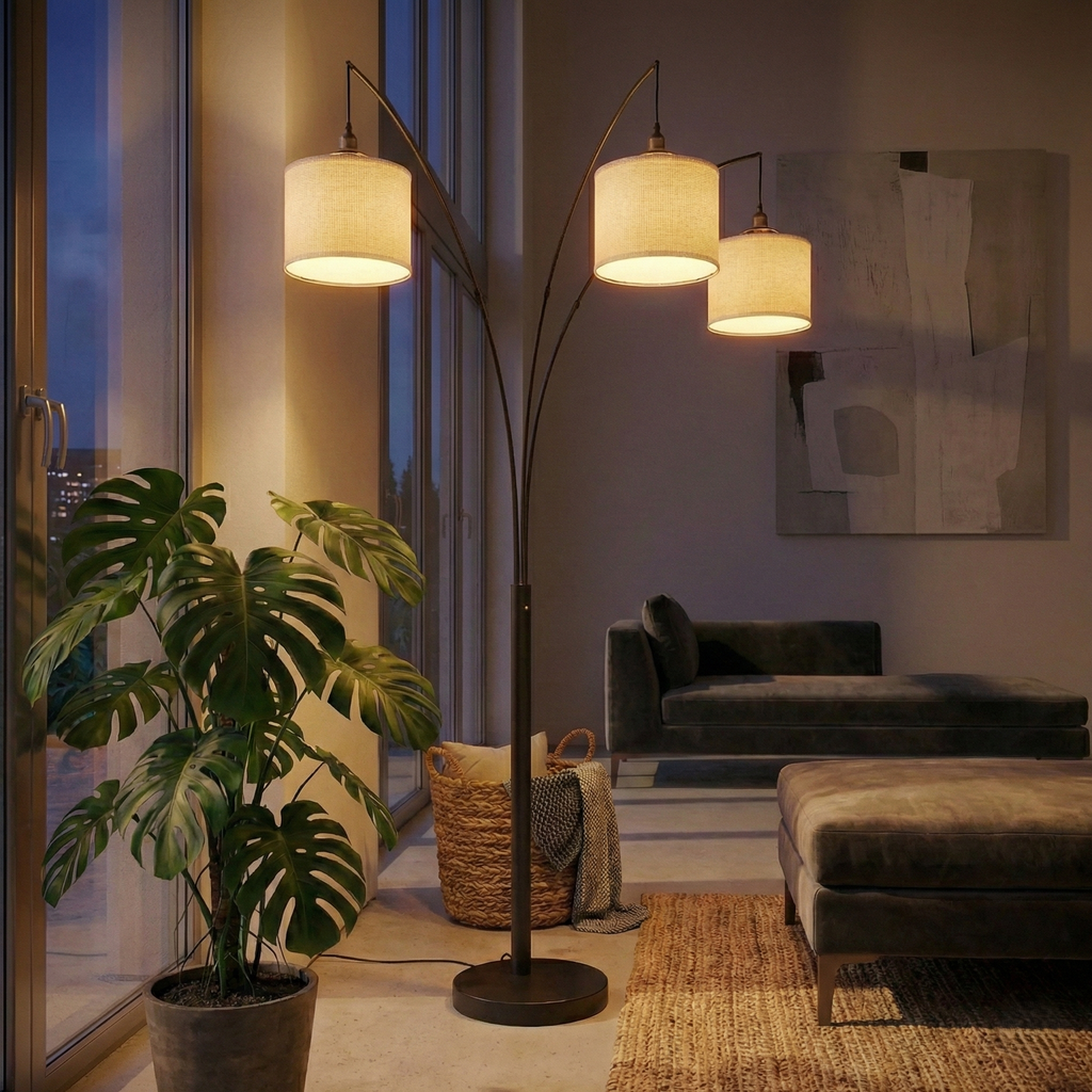 Royal 3-Arm Metal Floor Lamp