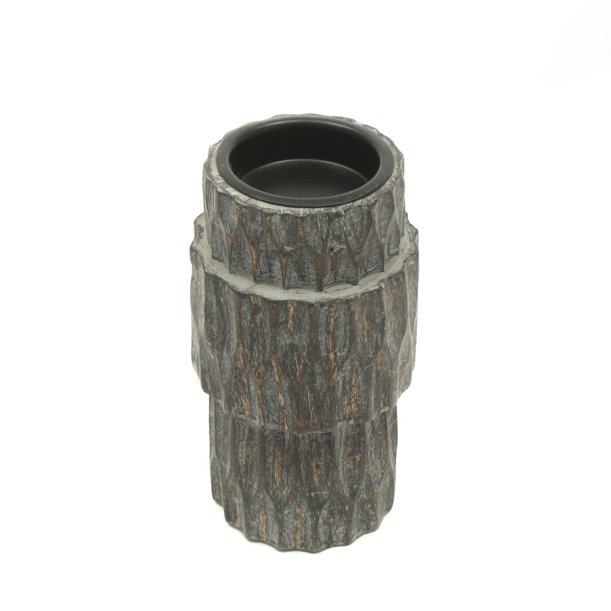 Decorative Wood Centerpiece Candle Holder- 4x8 -Elegant Candle Stand F