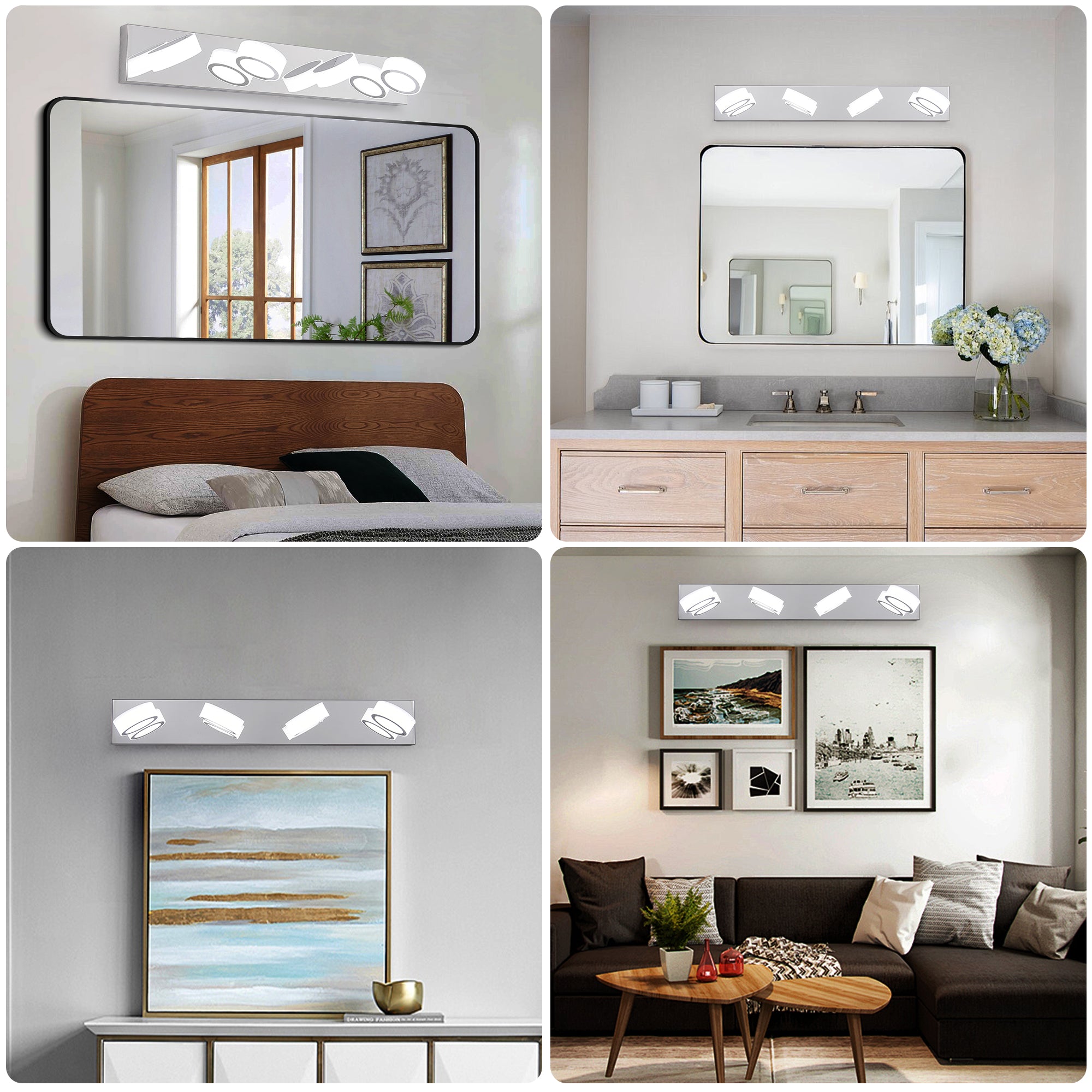 29 Modern 4-Light LED Vanity Light