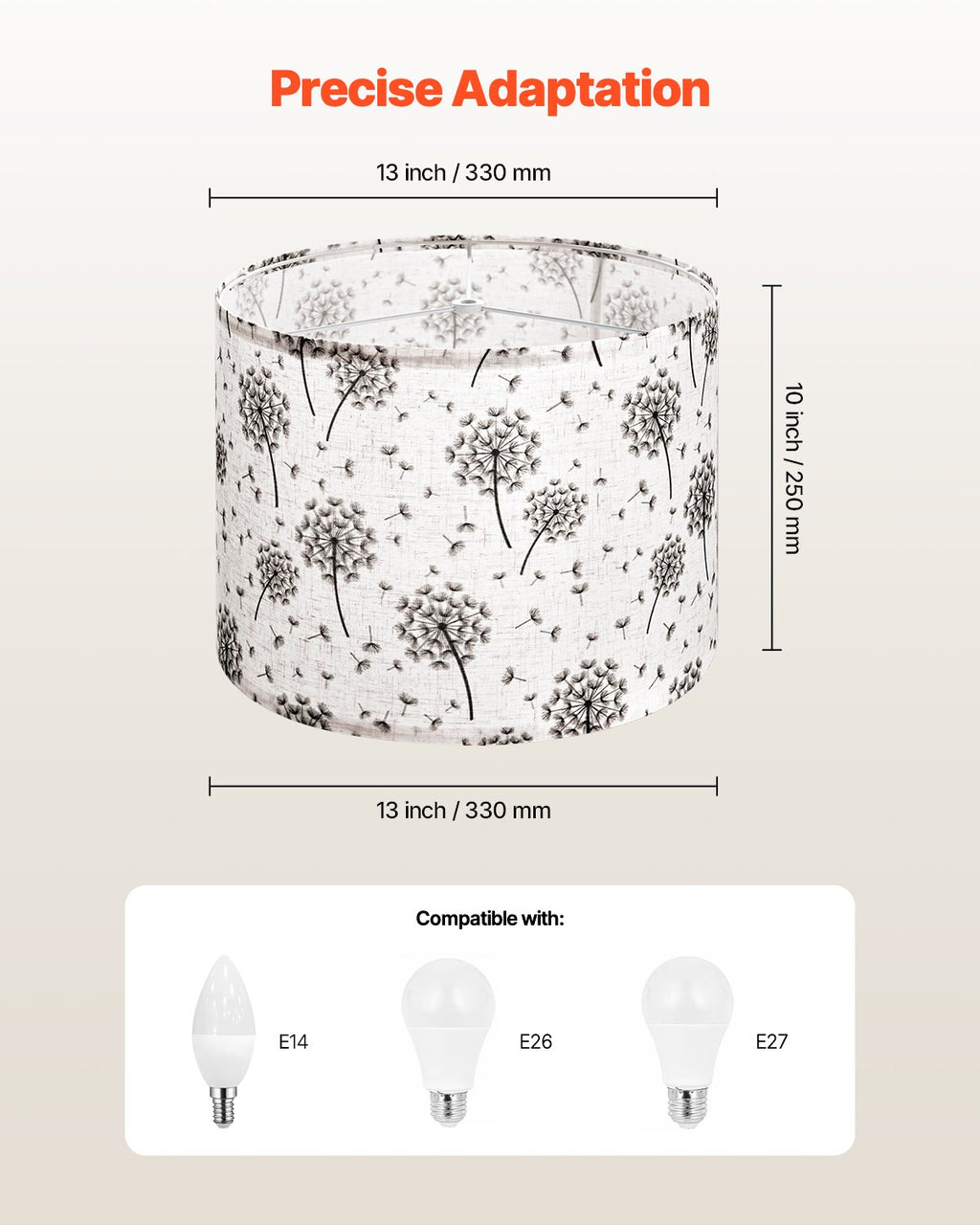 Drum Lamp Shade 2 Set