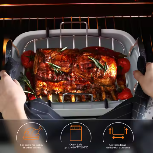 High-Temperature Resistant Chicken Roasting Pan Heat-Resistant Fried C