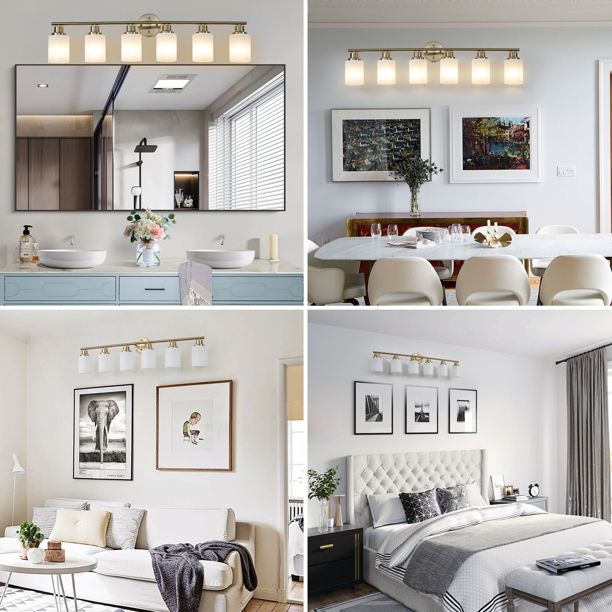 39 Modern 6-Light Vanity Wall Sconce