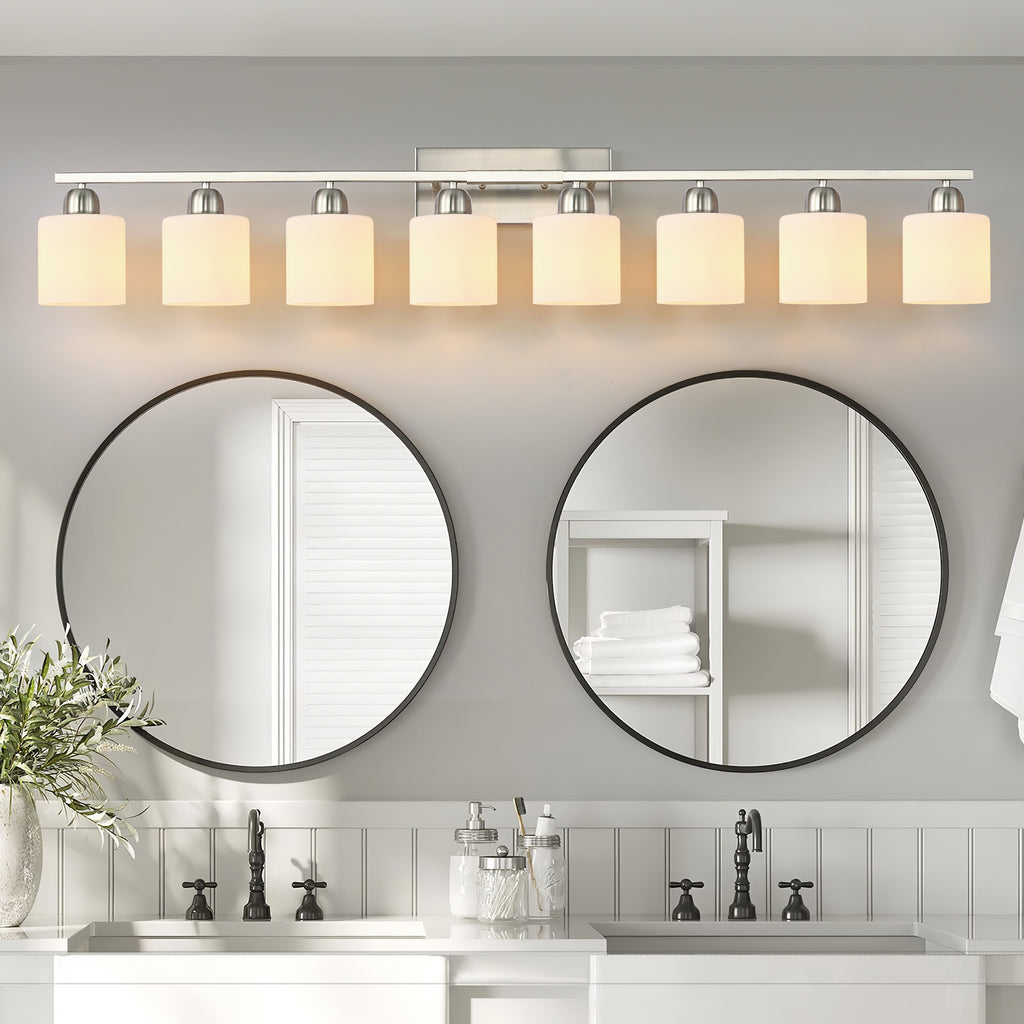 8-Light Bathroom Light Fixtures
