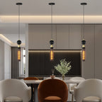 Modern Black Wrought Iron Pendant Light For Kitchen Island