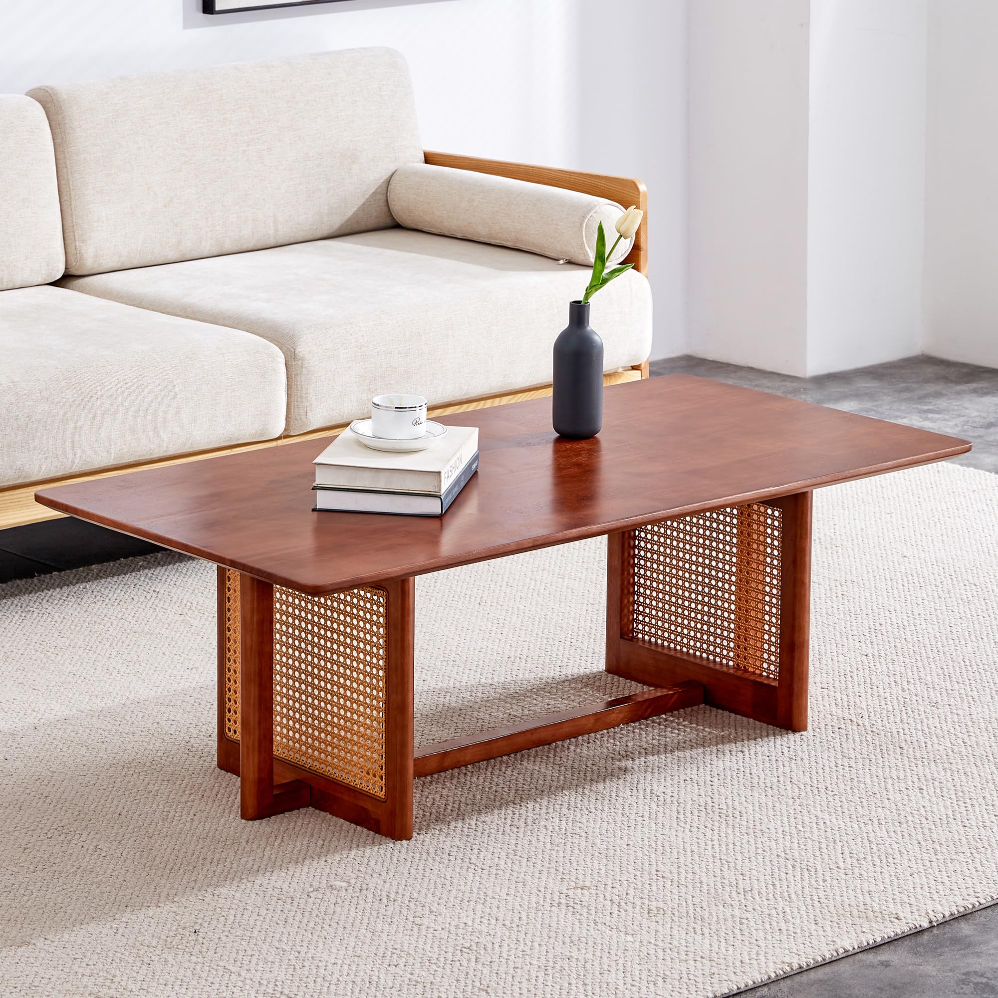 Mid Century Wood Coffee Table | Lift-Top Design