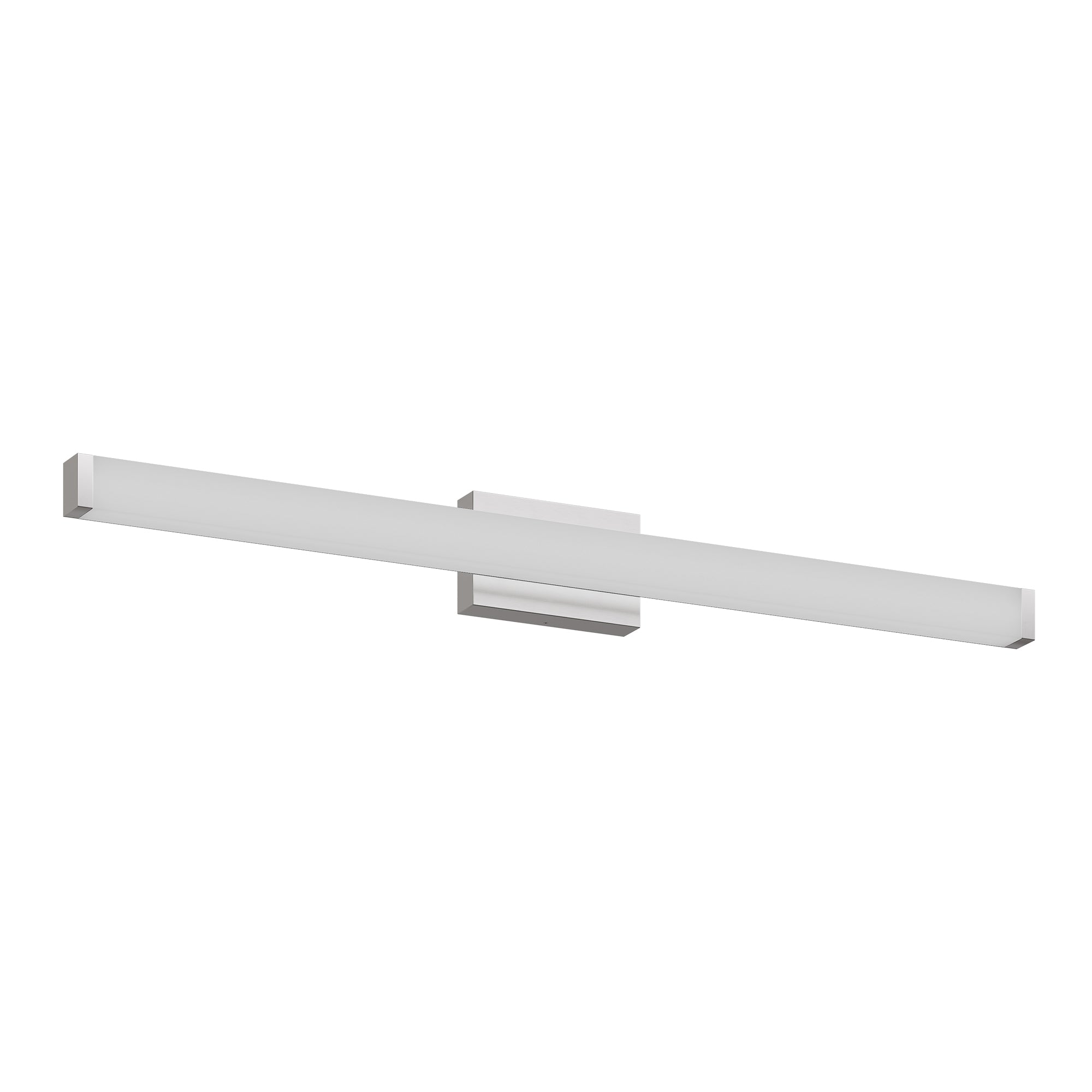 Bathroom Vanity Light Brushed Nickel Square LED 41 Inch 24W 6000K Cool