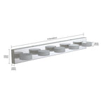 37 Modern 5-Light LED Vanity Light Fixture - Chrome Finish With Acryli