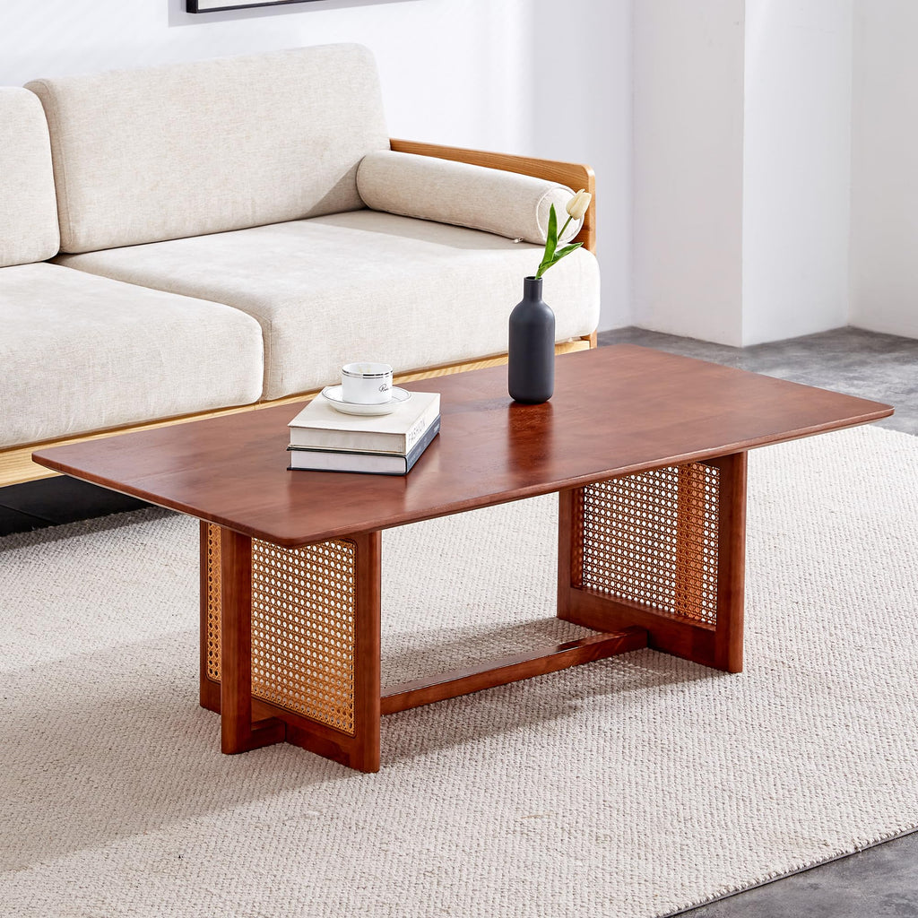 Mid Century Wood Coffee Table | Lift-Top Design