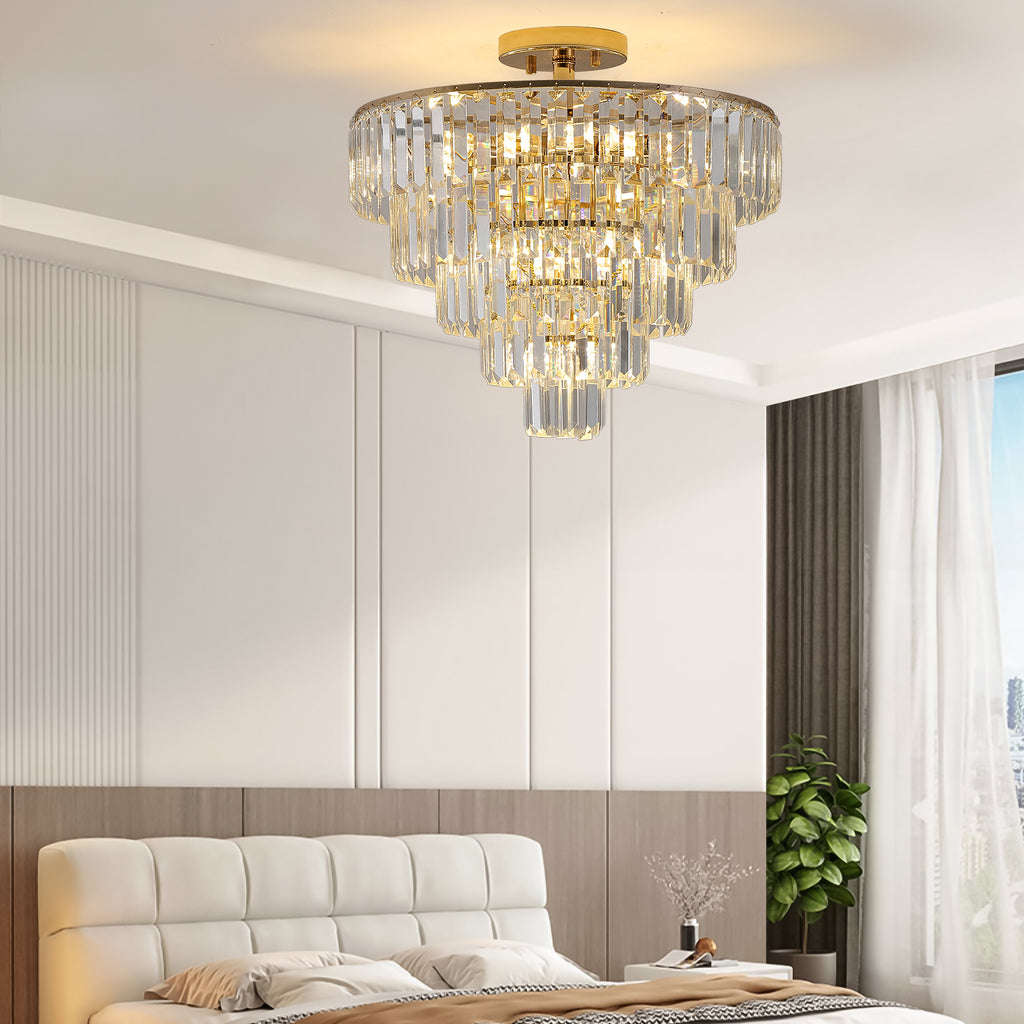 Gold Crystal Chandeliers