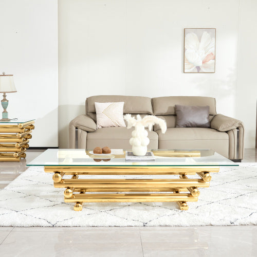 Sleek Modern Coffee Table | Two-Tier Structure