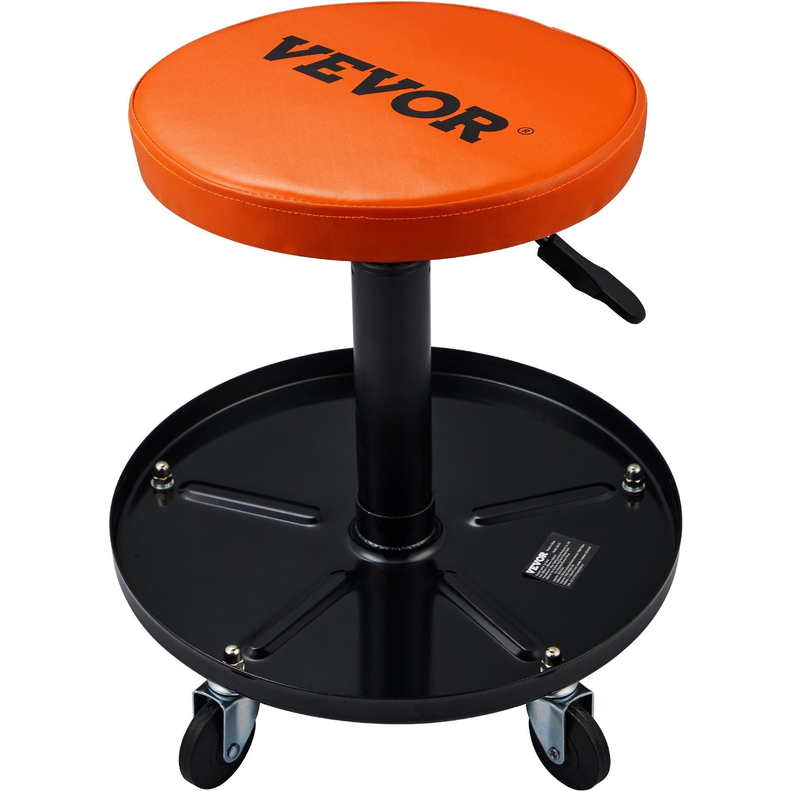 VEVOR Adjustable Mechanics Rolling Creeper Seat Stool Tool Tray For Sh