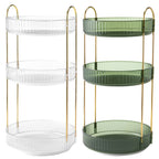 1 Set 3 Tier Rotating Makeup Organizer 360 Degree Spinning Perfume Cos