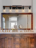 35 Rustic 5-Light Vanity Light