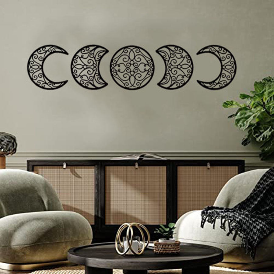 Crescent Moon Wall Art Set Of 5