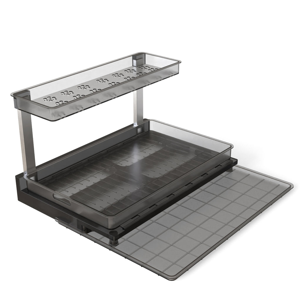 1Pc 2Tier Pull Out Under Sink Organizer Cabinet Organizer With Sliding