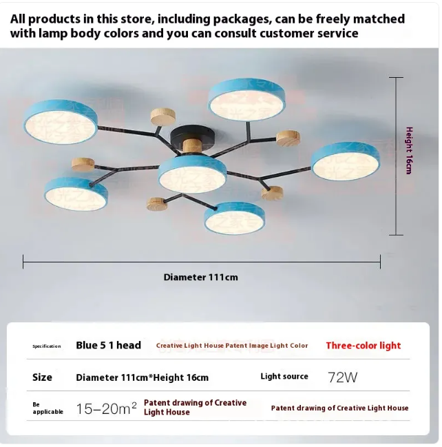 Living Room LED Ceiling Lamp | Modern Design