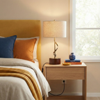Bedside Bedroom Nightstand Desk Lamp Bedroom Study Lamps Solid Wood Cr