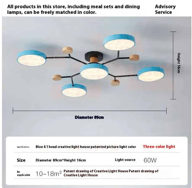 Living Room LED Ceiling Lamp | Modern Design