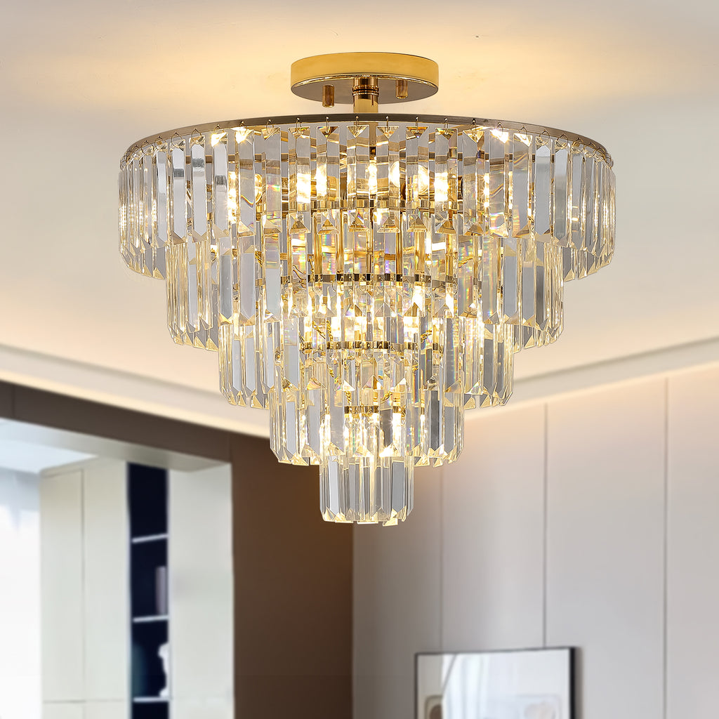 Gold Crystal Chandeliers