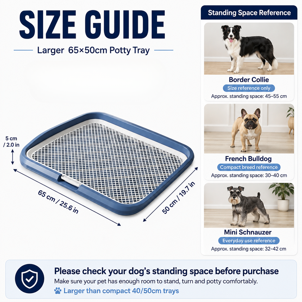Dog Potty Tray With Removable Grating