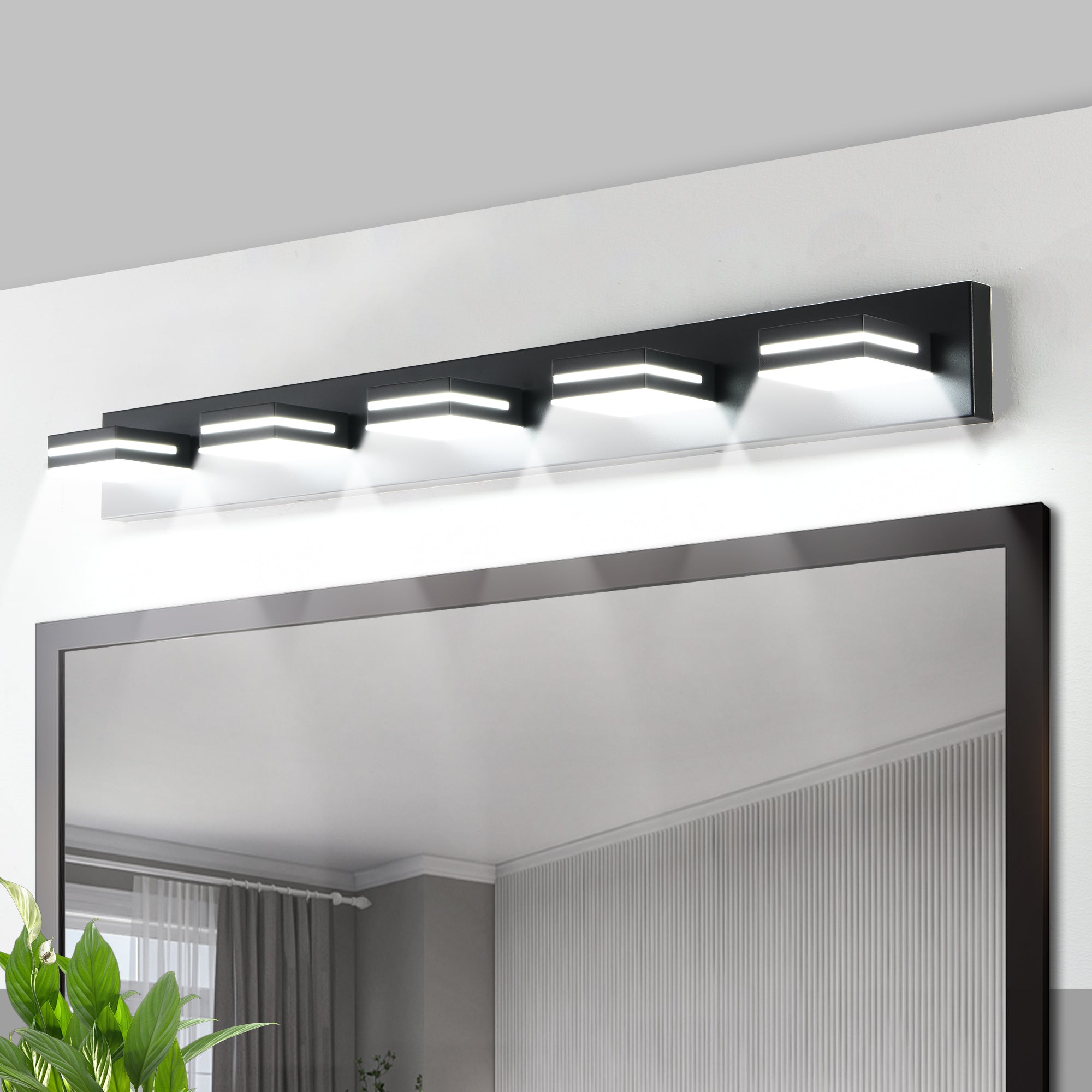 Modern Black LED Vanity Light