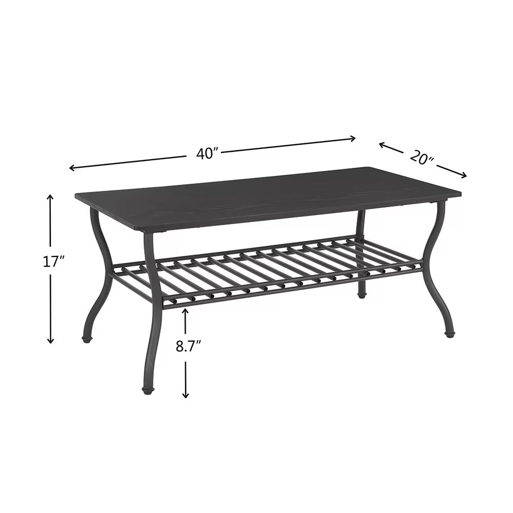Retro Coffee Table Set | 2-Layer Structure