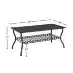Retro Coffee Table Set | 2-Layer Structure