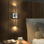 17in H Contemporary Crystal Wall Light