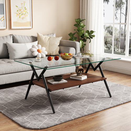 Rectangular Coffee Table | 2-Layer Design