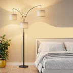 Three-Color Temperature & Dimmable Three-Head Floor Lamp Create A Cozy