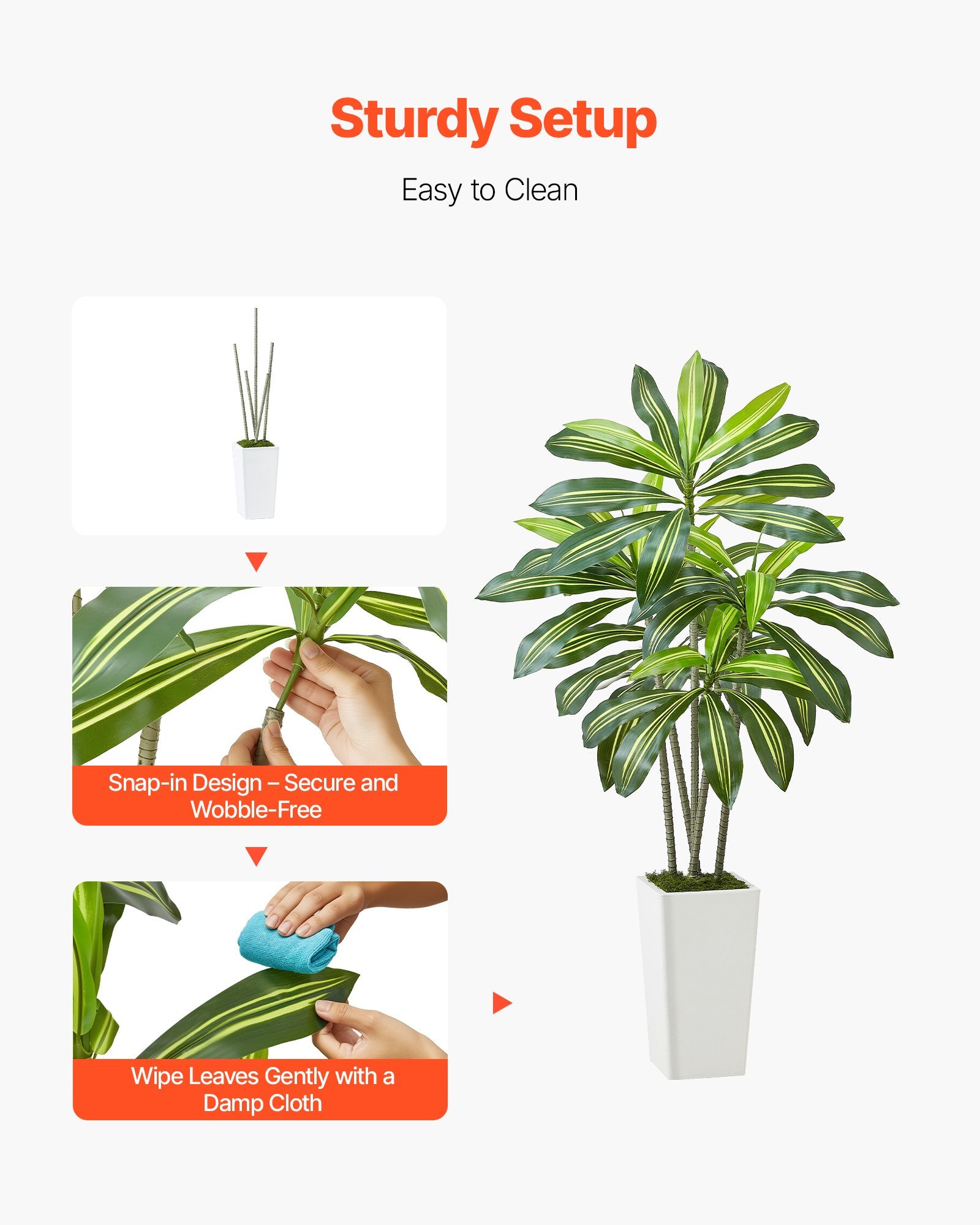 Artificial Dracaena Tree 5 Ft