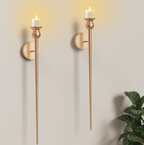 Holder Sconce With Battery Operated Candles Retro Chic Wall Sconces Ca